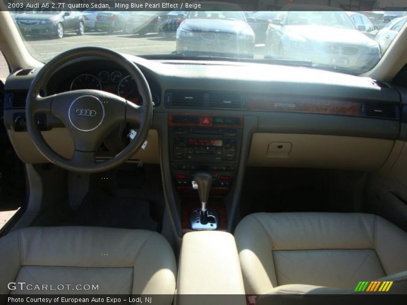 Ming Blue Pearl Effect / Beige 2003 Audi A6 2.7T quattro Sedan