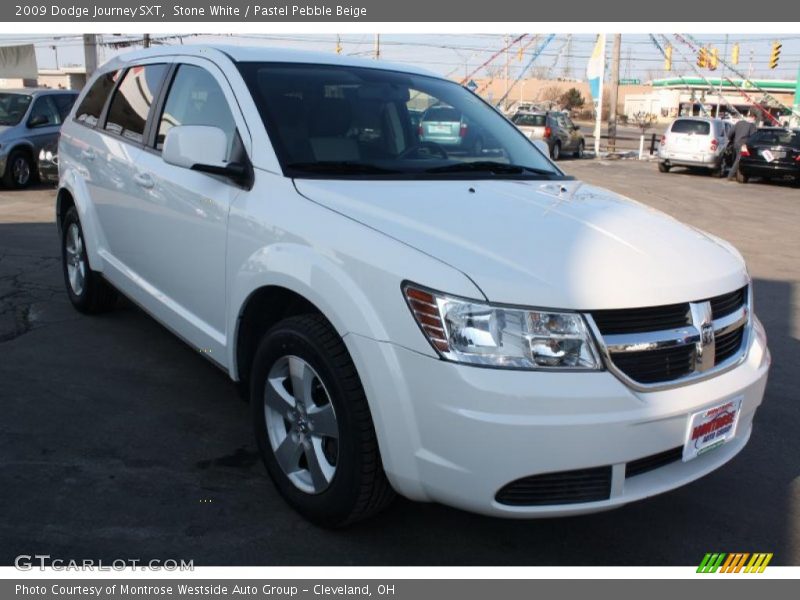Stone White / Pastel Pebble Beige 2009 Dodge Journey SXT