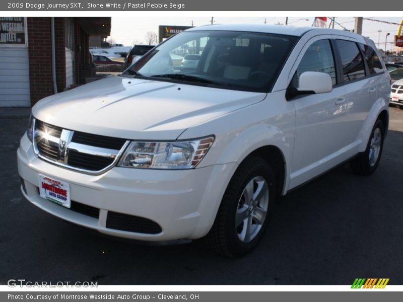 Stone White / Pastel Pebble Beige 2009 Dodge Journey SXT