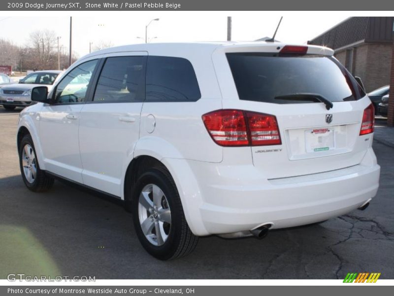 Stone White / Pastel Pebble Beige 2009 Dodge Journey SXT