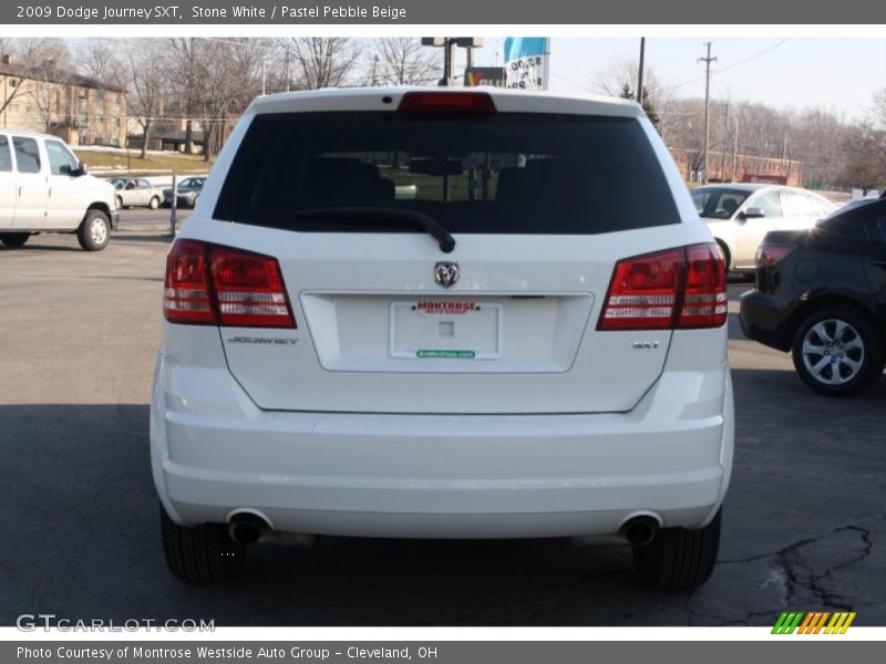 Stone White / Pastel Pebble Beige 2009 Dodge Journey SXT