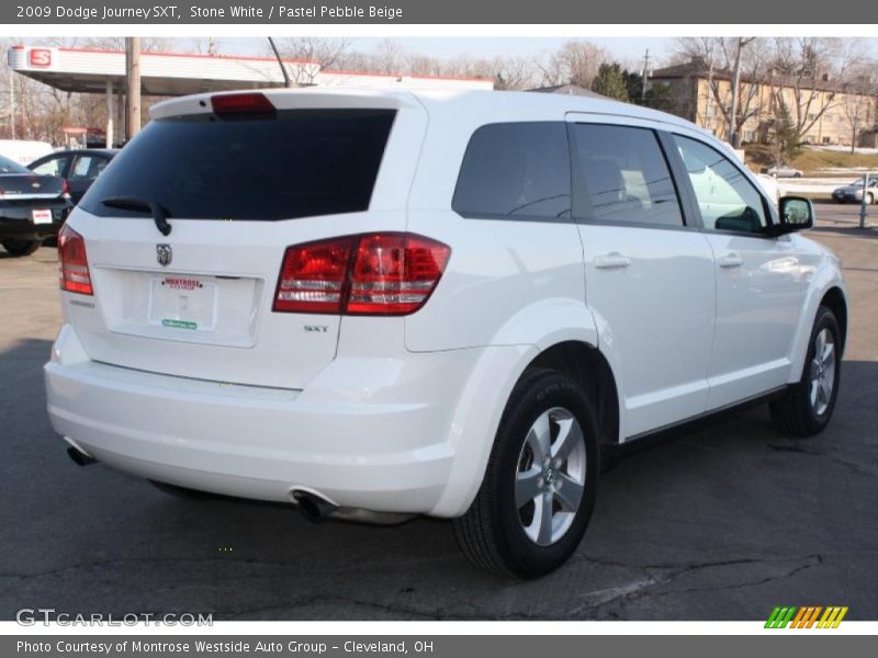 Stone White / Pastel Pebble Beige 2009 Dodge Journey SXT