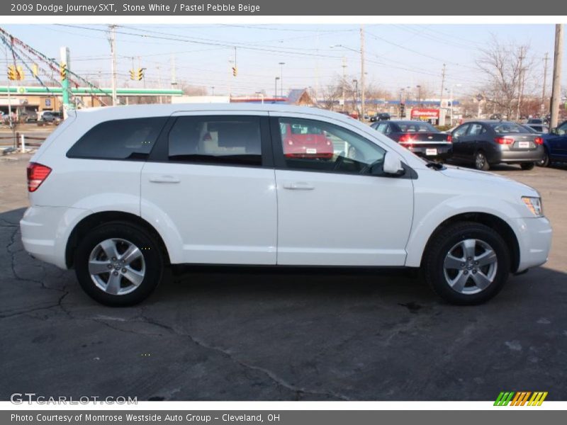 Stone White / Pastel Pebble Beige 2009 Dodge Journey SXT