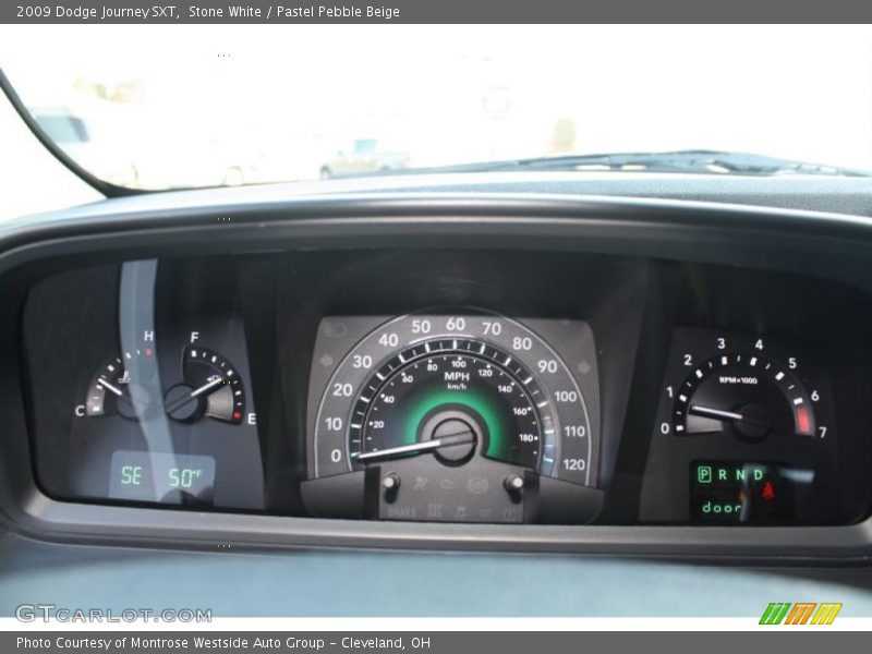 Stone White / Pastel Pebble Beige 2009 Dodge Journey SXT