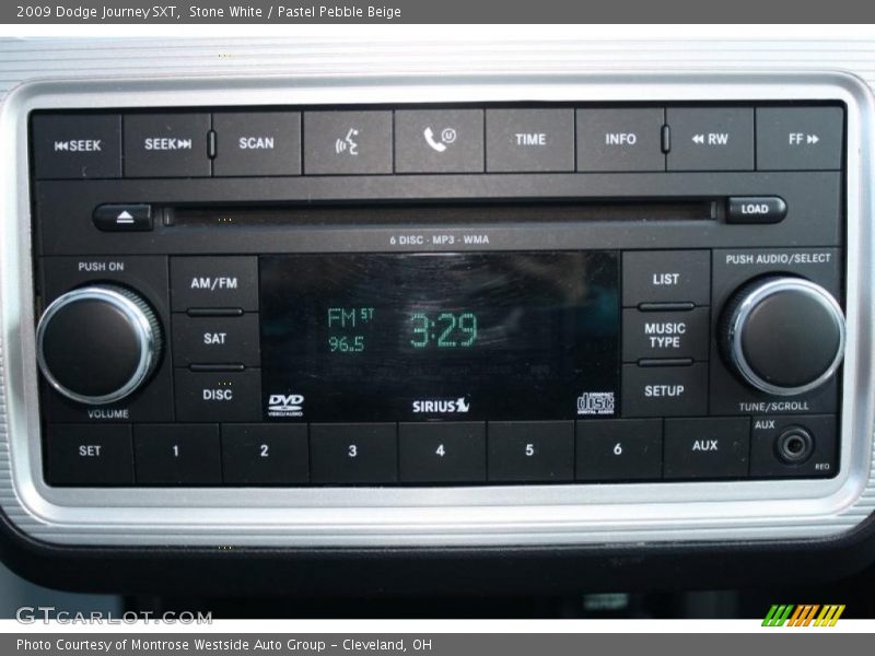 Stone White / Pastel Pebble Beige 2009 Dodge Journey SXT