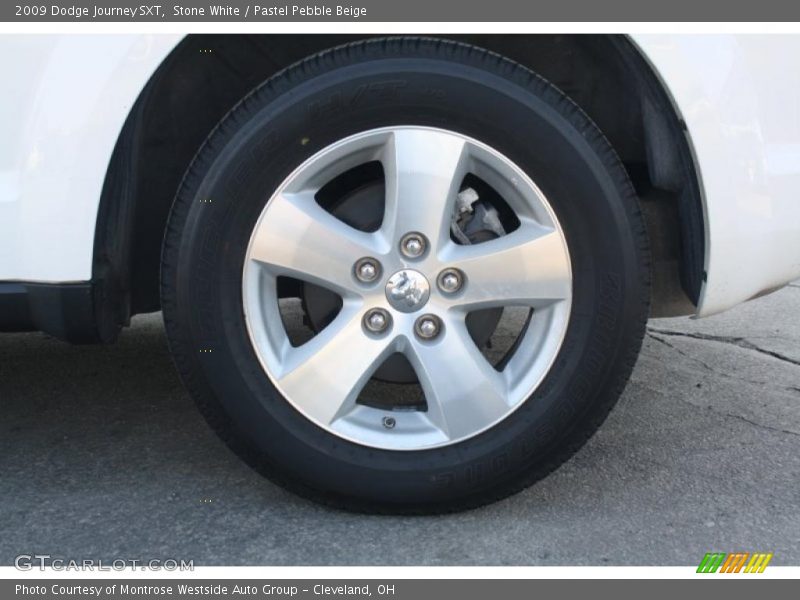 Stone White / Pastel Pebble Beige 2009 Dodge Journey SXT