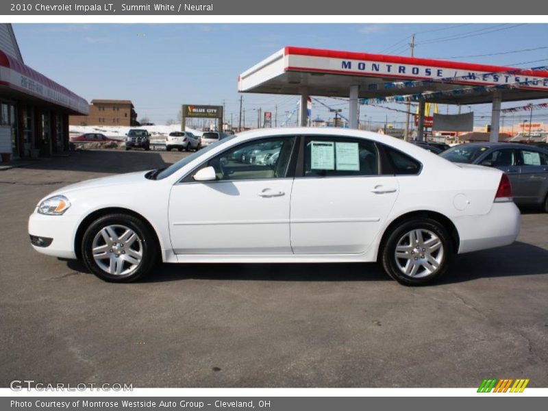 Summit White / Neutral 2010 Chevrolet Impala LT
