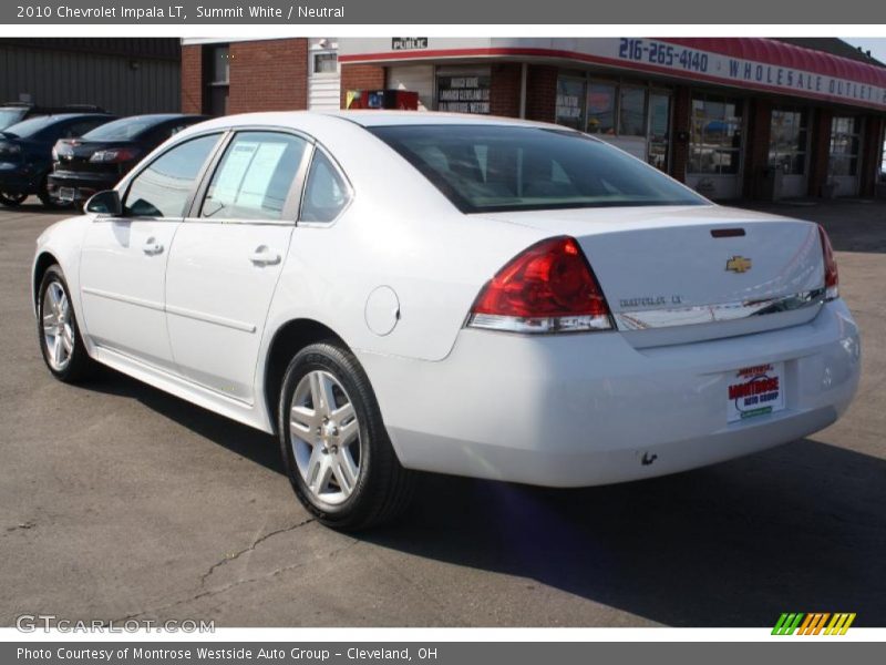 Summit White / Neutral 2010 Chevrolet Impala LT