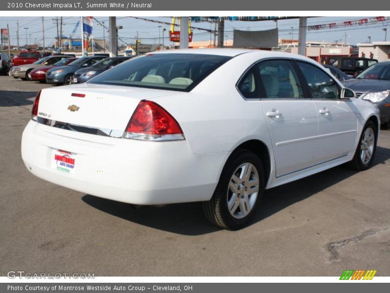 Summit White / Neutral 2010 Chevrolet Impala LT