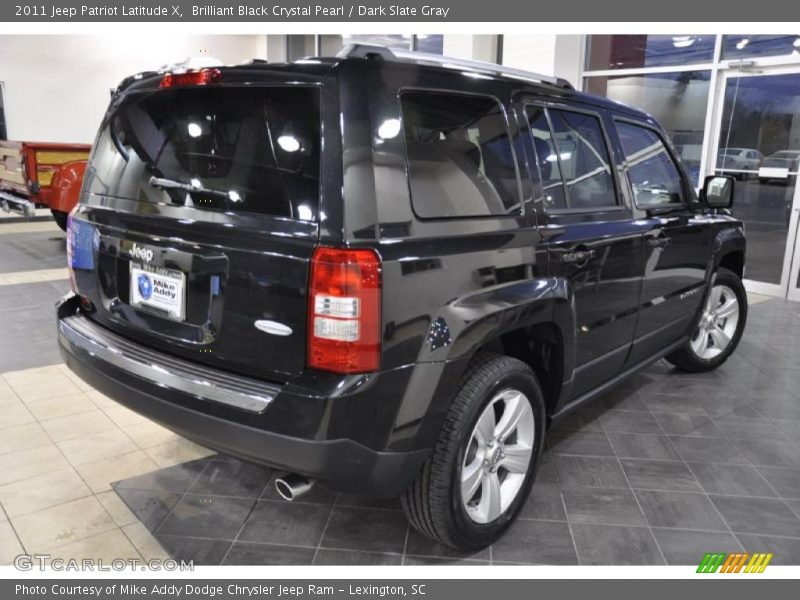 Brilliant Black Crystal Pearl / Dark Slate Gray 2011 Jeep Patriot Latitude X