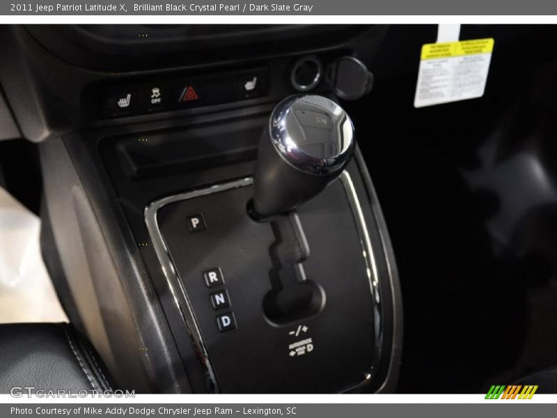 Brilliant Black Crystal Pearl / Dark Slate Gray 2011 Jeep Patriot Latitude X