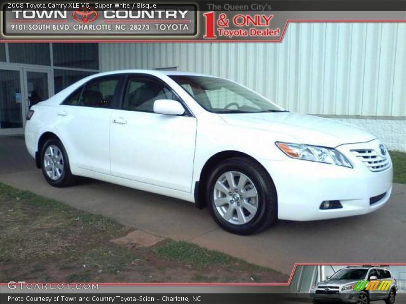Super White / Bisque 2008 Toyota Camry XLE V6