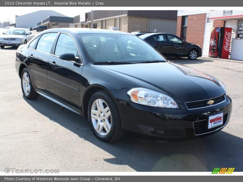 Imperial Blue Metallic / Gray 2010 Chevrolet Impala LT
