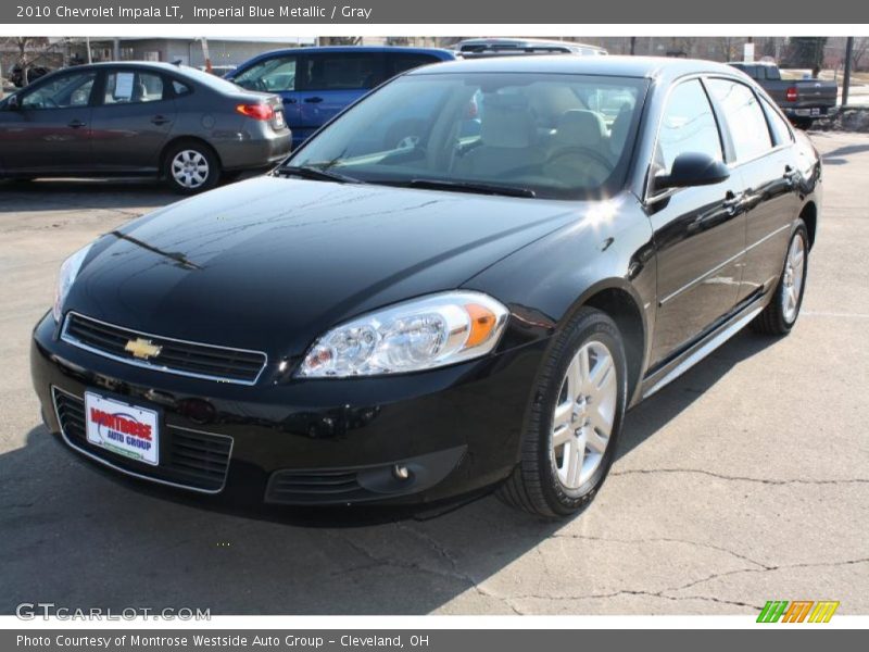 Imperial Blue Metallic / Gray 2010 Chevrolet Impala LT