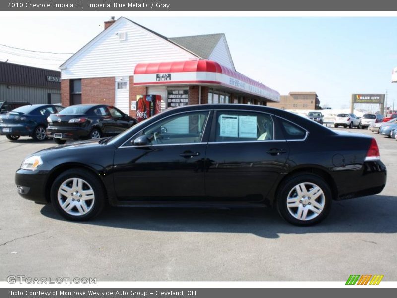 Imperial Blue Metallic / Gray 2010 Chevrolet Impala LT