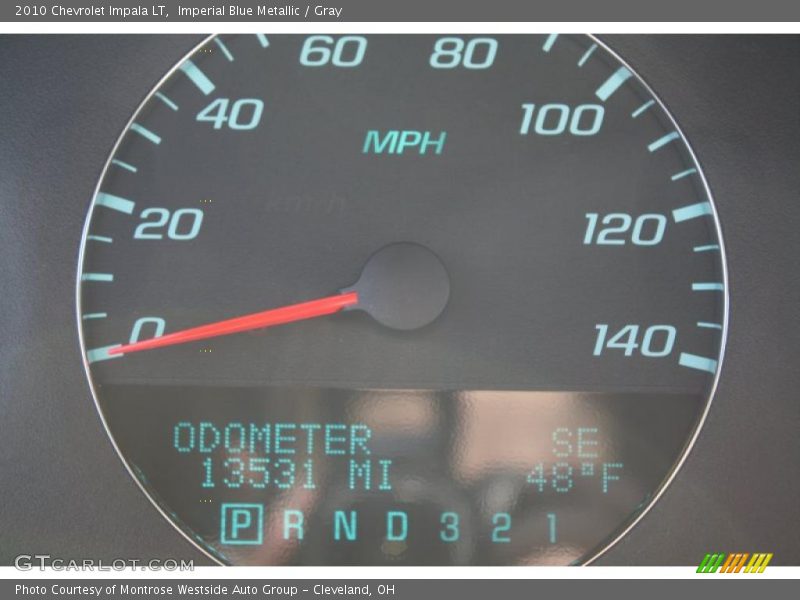 Imperial Blue Metallic / Gray 2010 Chevrolet Impala LT