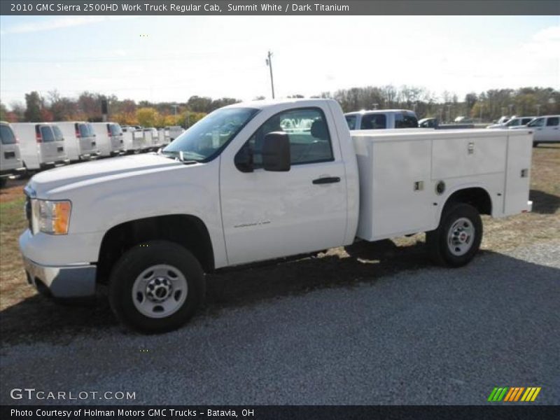 Summit White / Dark Titanium 2010 GMC Sierra 2500HD Work Truck Regular Cab