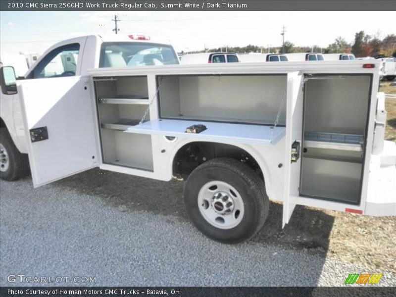 Summit White / Dark Titanium 2010 GMC Sierra 2500HD Work Truck Regular Cab