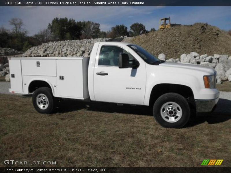 Summit White / Dark Titanium 2010 GMC Sierra 2500HD Work Truck Regular Cab