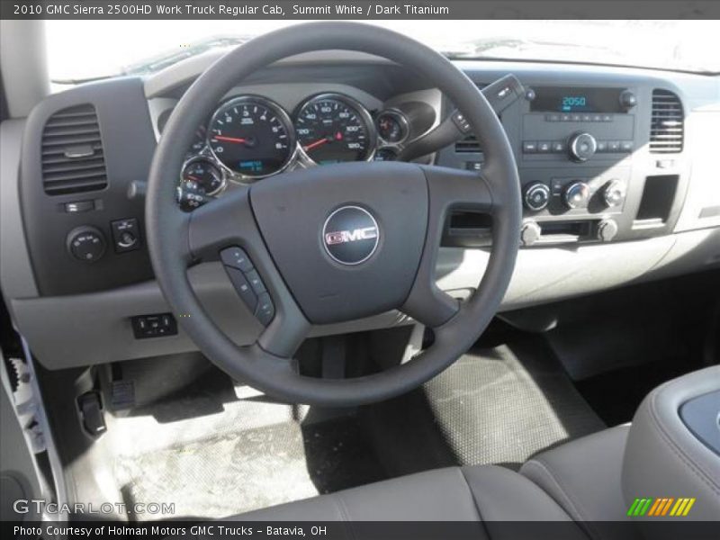 Summit White / Dark Titanium 2010 GMC Sierra 2500HD Work Truck Regular Cab