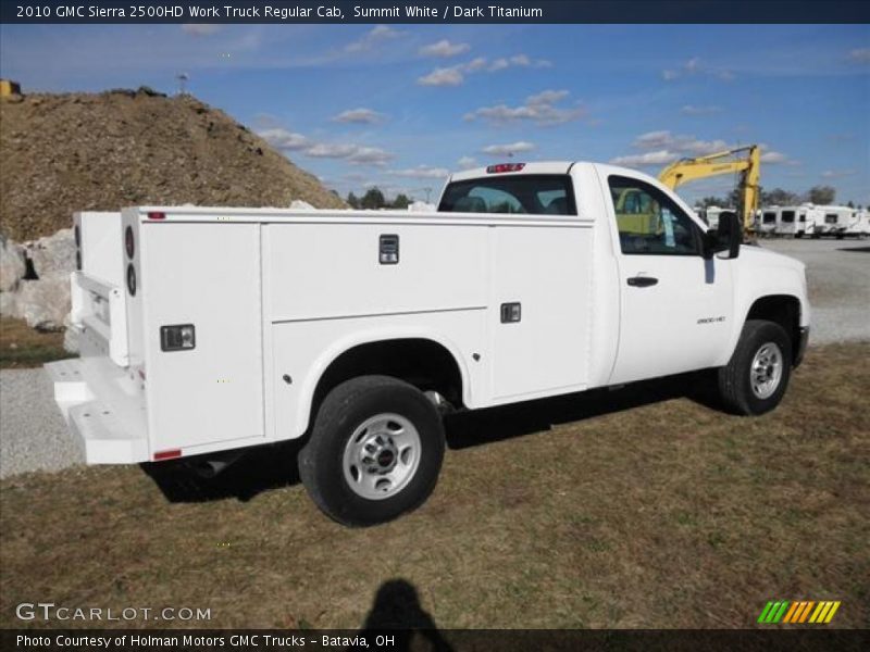 Summit White / Dark Titanium 2010 GMC Sierra 2500HD Work Truck Regular Cab