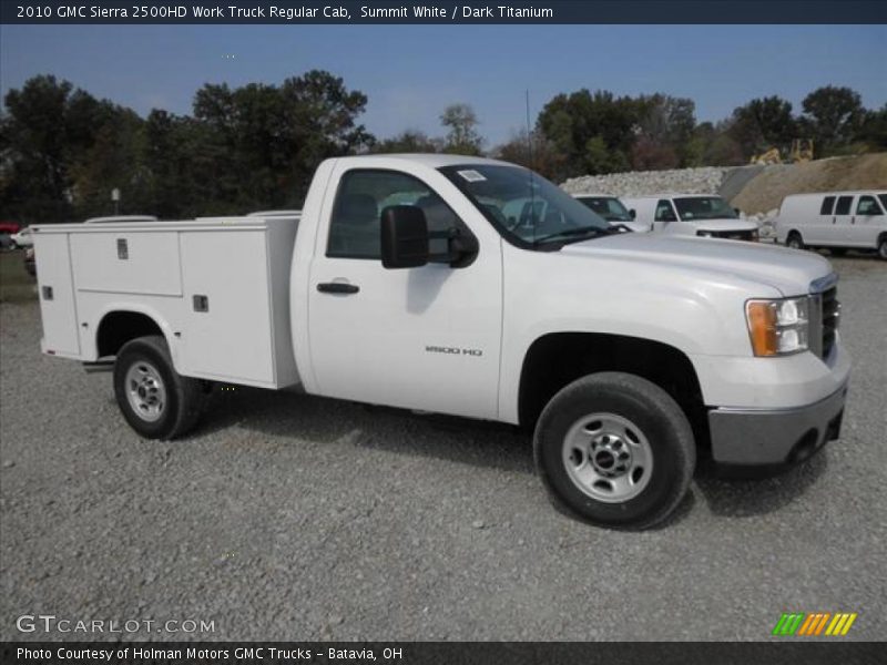 Summit White / Dark Titanium 2010 GMC Sierra 2500HD Work Truck Regular Cab