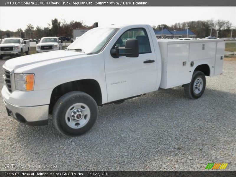 Summit White / Dark Titanium 2010 GMC Sierra 2500HD Work Truck Regular Cab