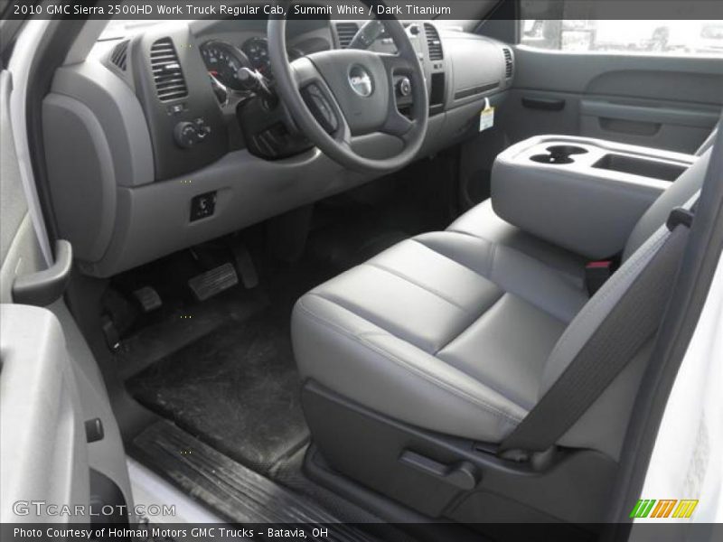 Summit White / Dark Titanium 2010 GMC Sierra 2500HD Work Truck Regular Cab