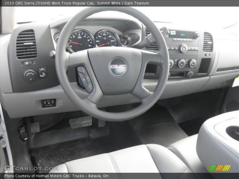 Summit White / Dark Titanium 2010 GMC Sierra 2500HD Work Truck Regular Cab