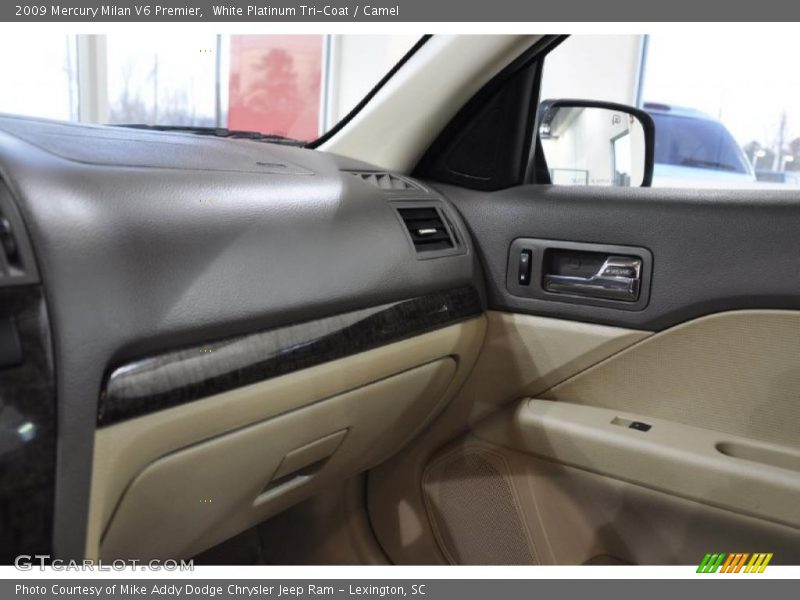 White Platinum Tri-Coat / Camel 2009 Mercury Milan V6 Premier