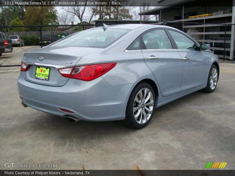 Iridescent Silver Blue Metallic / Black 2011 Hyundai Sonata SE 2.0T