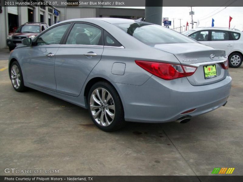 Iridescent Silver Blue Metallic / Black 2011 Hyundai Sonata SE 2.0T