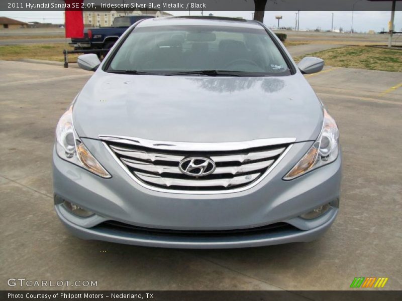 Iridescent Silver Blue Metallic / Black 2011 Hyundai Sonata SE 2.0T