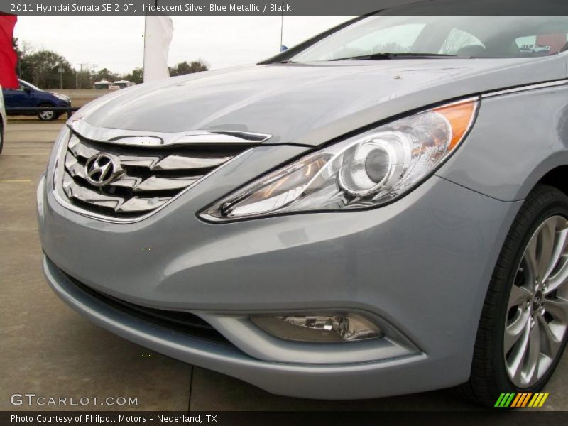 Iridescent Silver Blue Metallic / Black 2011 Hyundai Sonata SE 2.0T