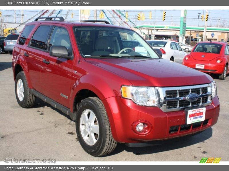 Redfire Metallic / Stone 2008 Ford Escape XLT V6