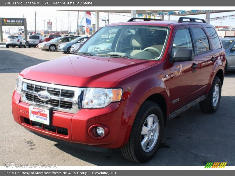 Redfire Metallic / Stone 2008 Ford Escape XLT V6