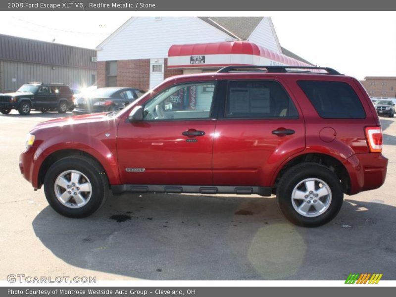 Redfire Metallic / Stone 2008 Ford Escape XLT V6