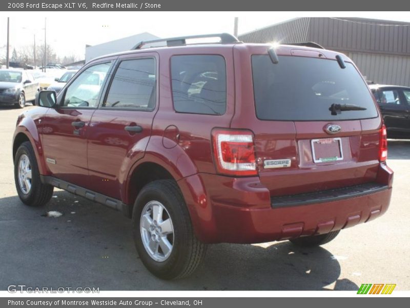Redfire Metallic / Stone 2008 Ford Escape XLT V6