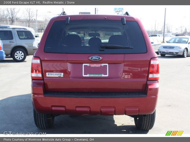 Redfire Metallic / Stone 2008 Ford Escape XLT V6