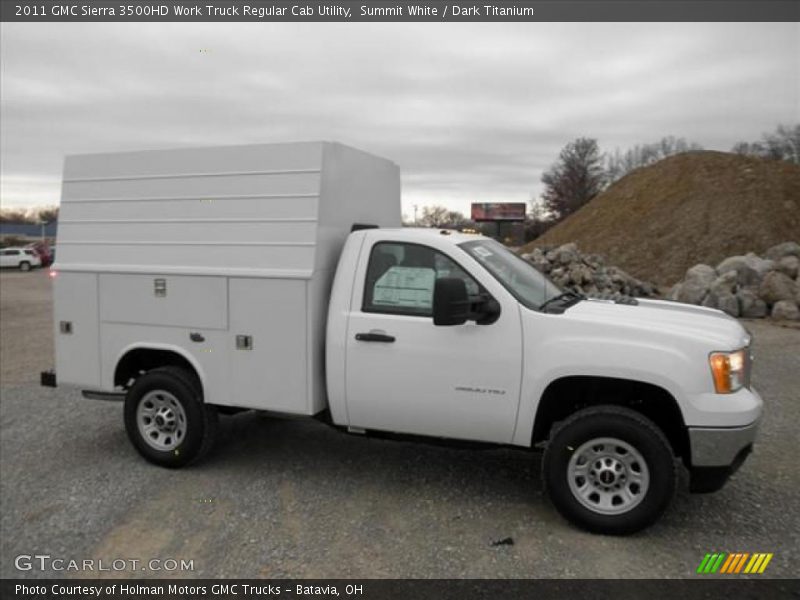 Summit White / Dark Titanium 2011 GMC Sierra 3500HD Work Truck Regular Cab Utility