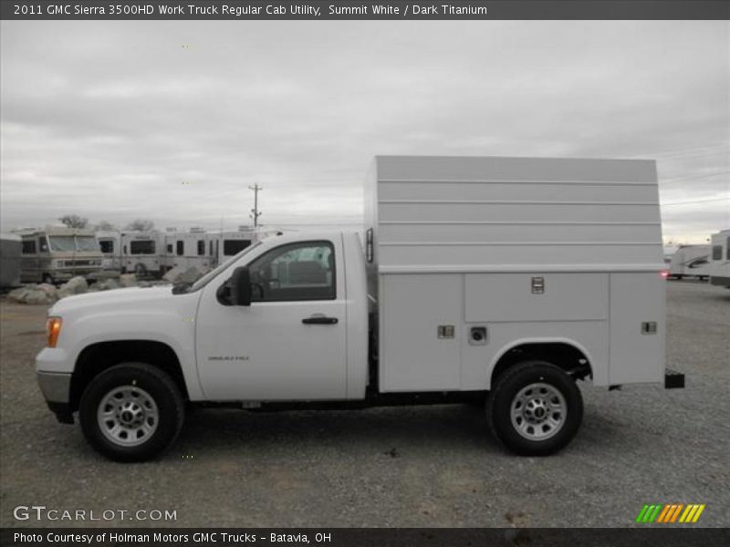 Summit White / Dark Titanium 2011 GMC Sierra 3500HD Work Truck Regular Cab Utility