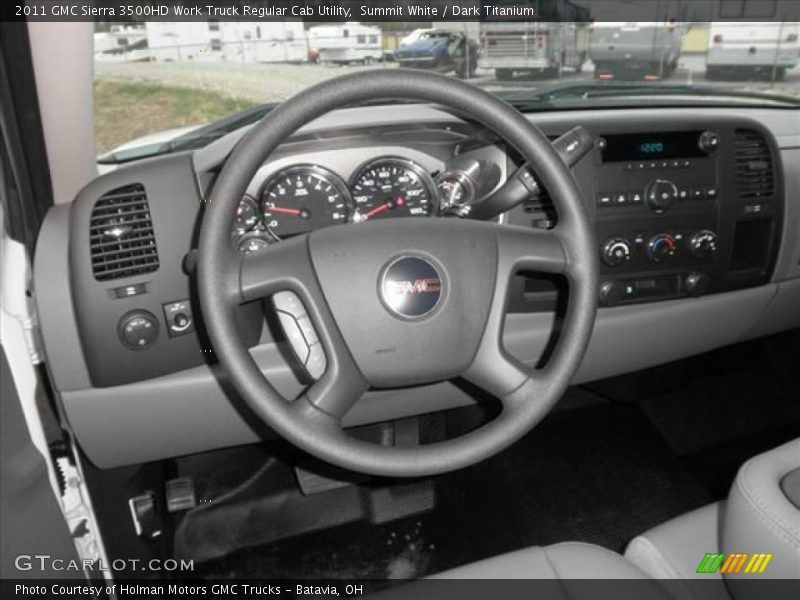 Dashboard of 2011 Sierra 3500HD Work Truck Regular Cab Utility