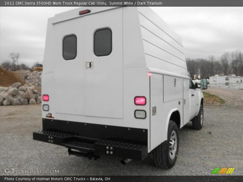 Summit White / Dark Titanium 2011 GMC Sierra 3500HD Work Truck Regular Cab Utility