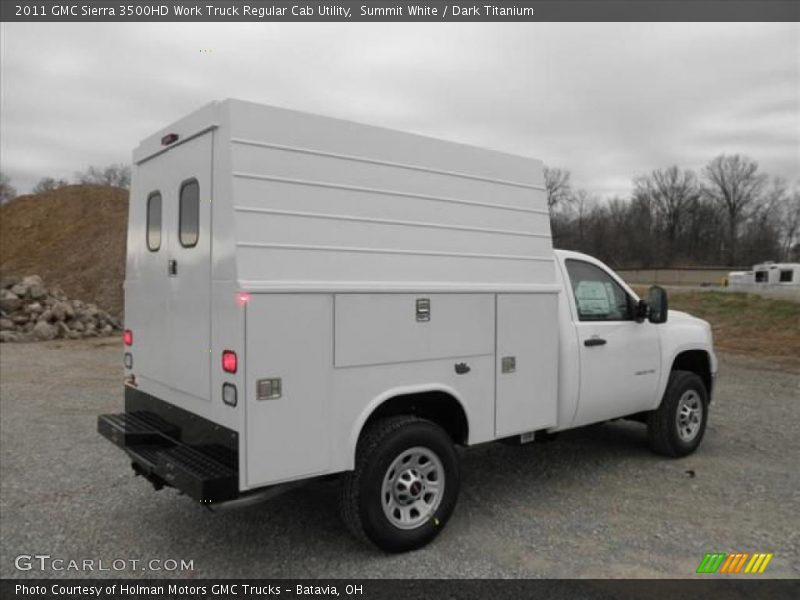 Summit White / Dark Titanium 2011 GMC Sierra 3500HD Work Truck Regular Cab Utility