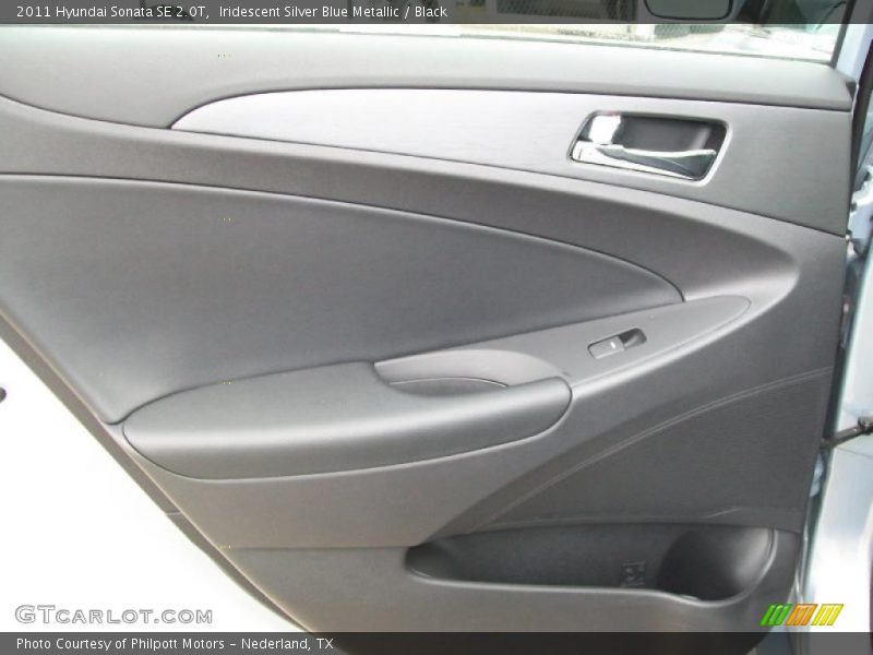 Iridescent Silver Blue Metallic / Black 2011 Hyundai Sonata SE 2.0T