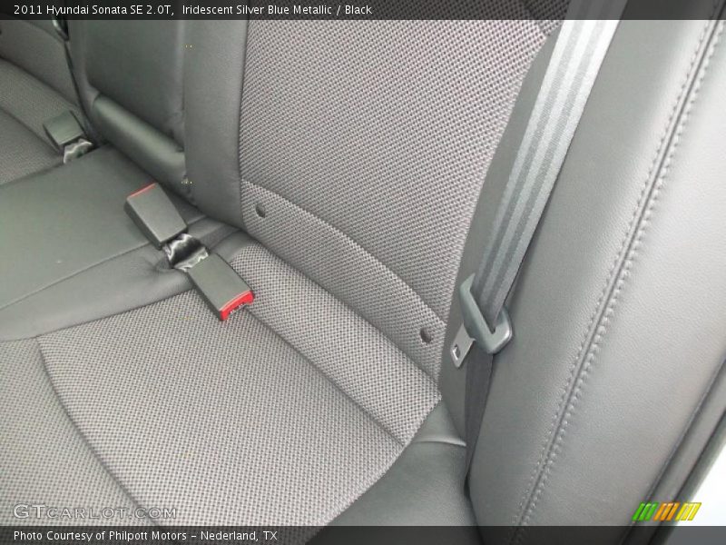Iridescent Silver Blue Metallic / Black 2011 Hyundai Sonata SE 2.0T