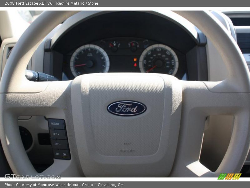 Redfire Metallic / Stone 2008 Ford Escape XLT V6