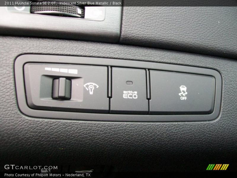 Iridescent Silver Blue Metallic / Black 2011 Hyundai Sonata SE 2.0T