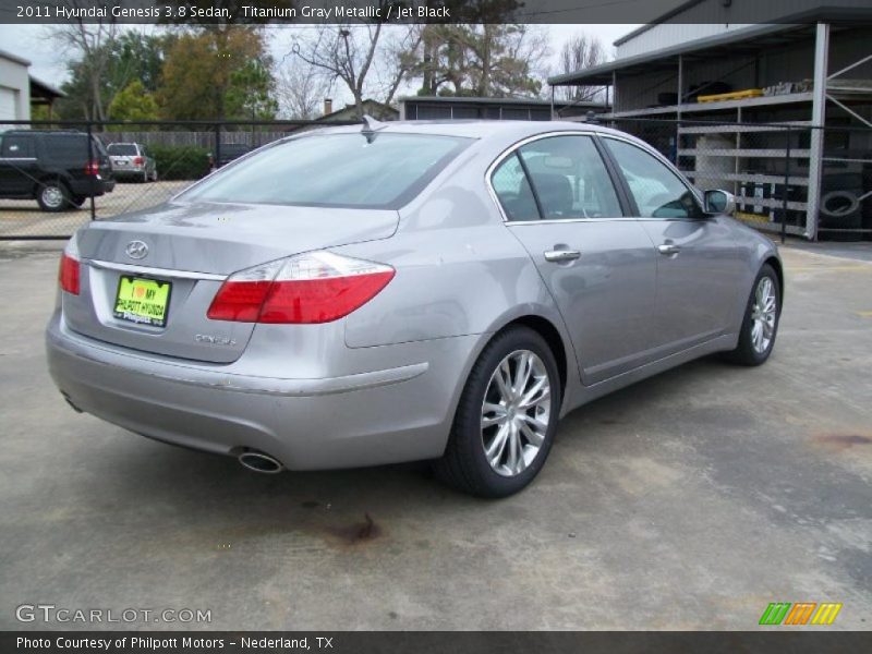 Titanium Gray Metallic / Jet Black 2011 Hyundai Genesis 3.8 Sedan