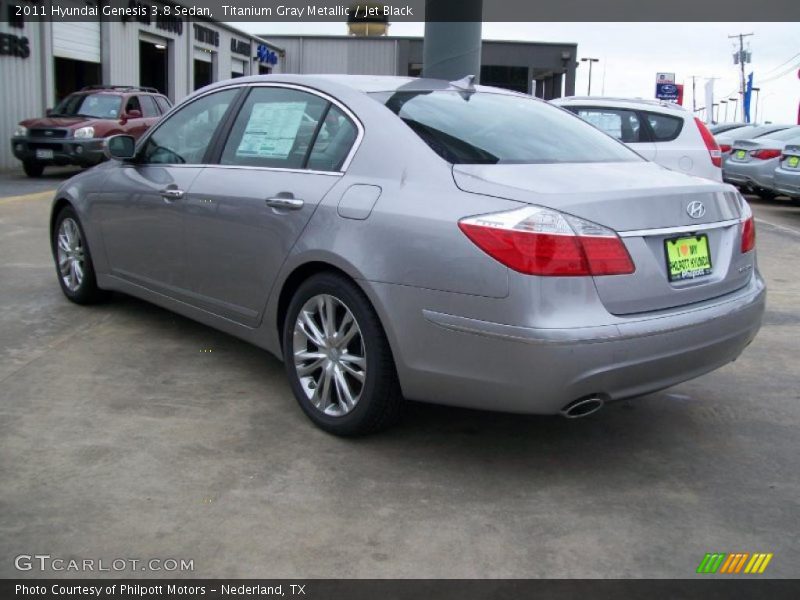 Titanium Gray Metallic / Jet Black 2011 Hyundai Genesis 3.8 Sedan